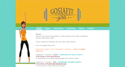 Desktop Screenshot of gosiafit.pl