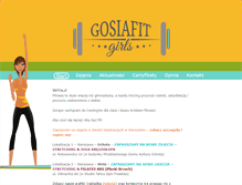 Tablet Screenshot of gosiafit.pl